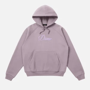 Dime - Cursive Hoodie - Plum Gray