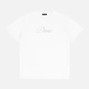 Dime - Cursive T-shirt - White