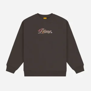 DIME - CREWNECK CURSIVE SNAKE - VINTAGE BLACK