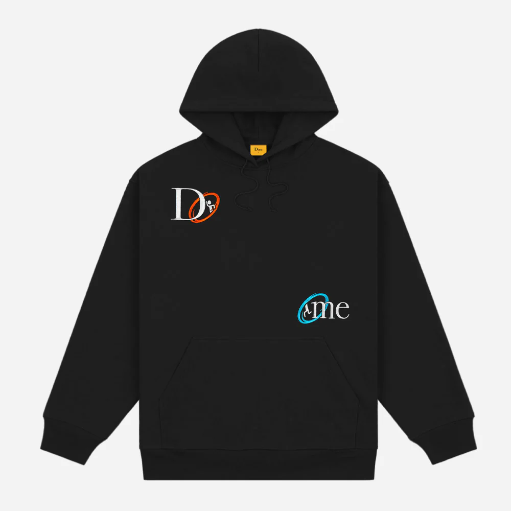 DIME - CLASSIC PORTAL HOODIE - Black – Image 2