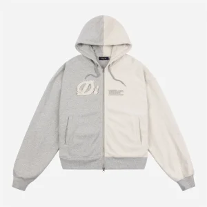 Dime - Reverse French Terry Zip Hoodie - Heather Gray