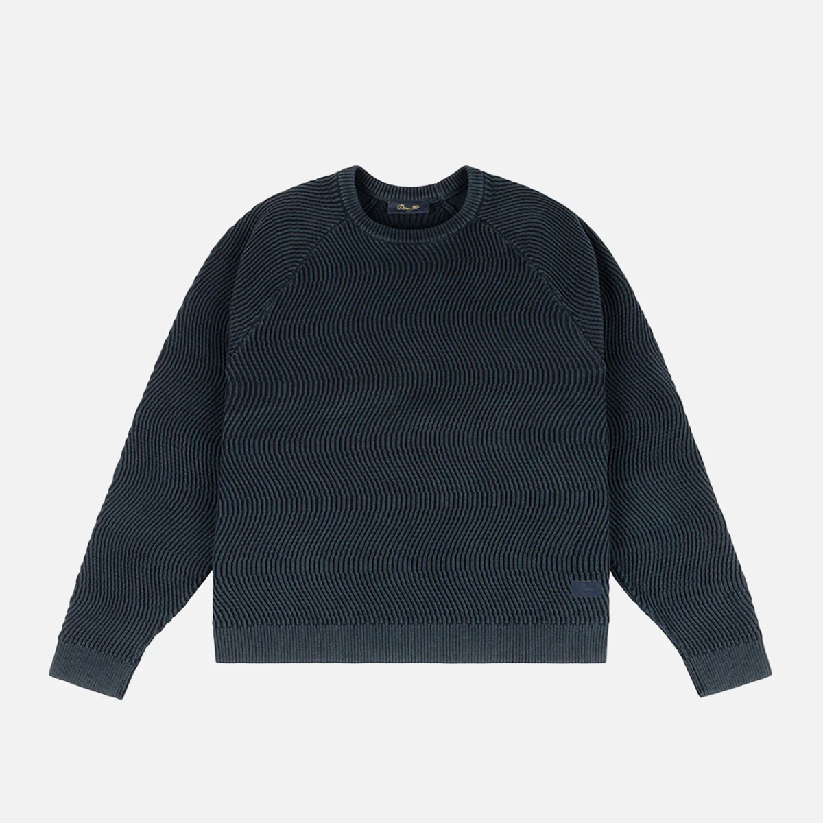 Dime - Wave Knit Sweater - Navy – Image 2