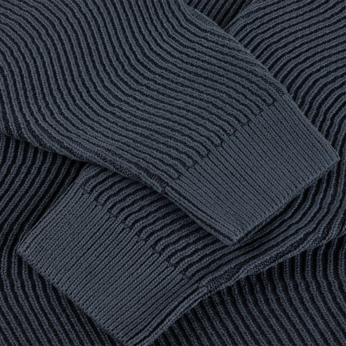 Dime - Wave Knit Sweater - Navy – Image 5