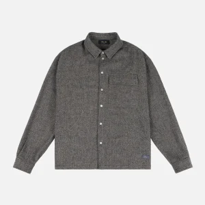 Dime - Wool Overshirt - Silver
