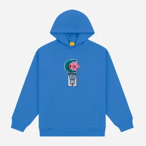 DIME - NIGHTLIGHT CHENILLE HOODIE - Sonic blue