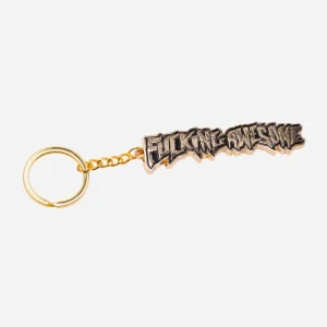 FUCKING AWESOME - GOLD STAMP KEYCHAIN - Gold