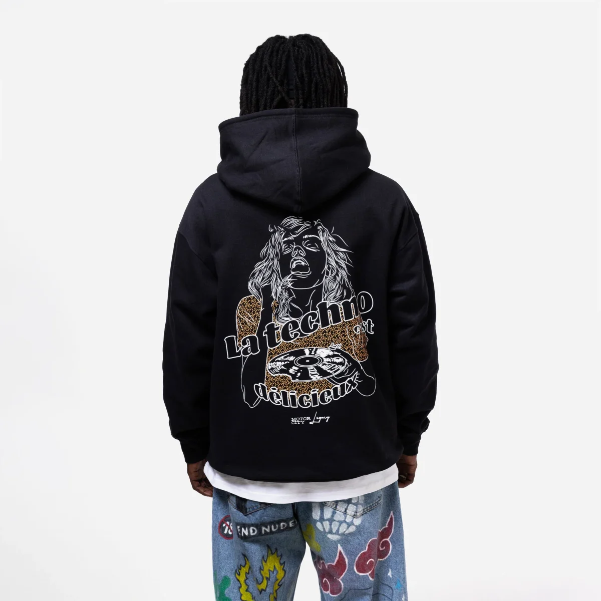 Farci - Deli Hoodie - Black – Image 3
