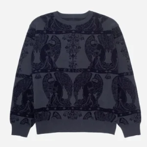 GX1000 - JACQUARD CREWNECK - Blue