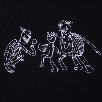 GX1000 - 3SUM HOODIE - Black – Image 3