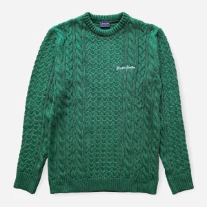 GOODIES SPORTIVE - CABLE KNITTED - Green