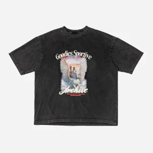 T-shirt Goodies Sportive Archive Pegasus Premium - Black