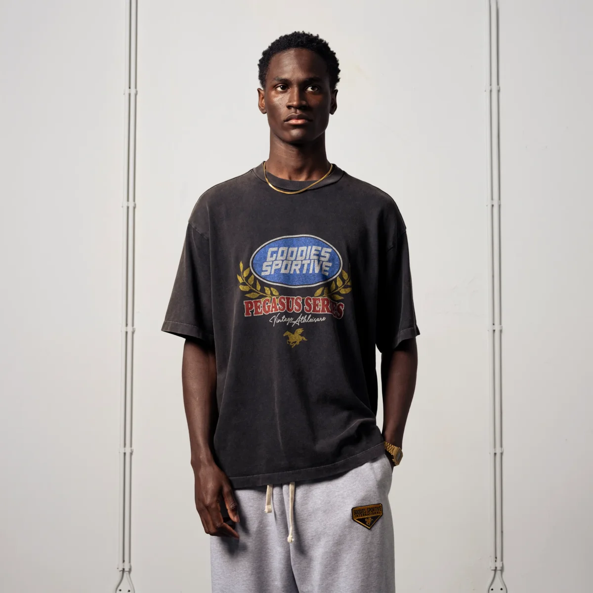 T-shirt Goodies Sportive - Caesar Premium Black Fadeout – Image 5