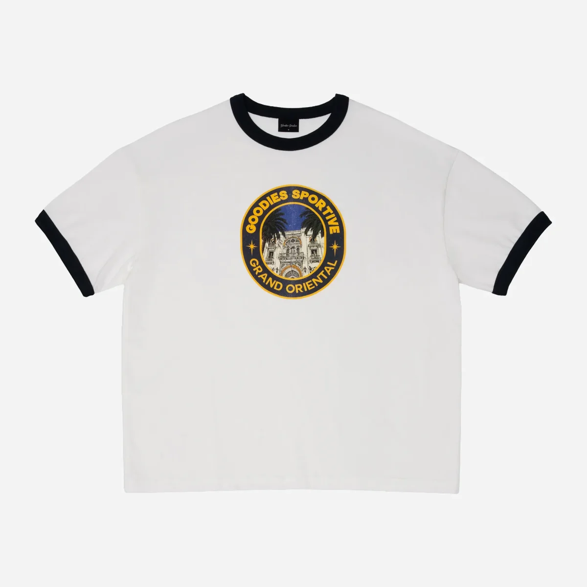 T-shirt Goodies Sportive Grand Oriental Ringer - White / Navy – Image 2
