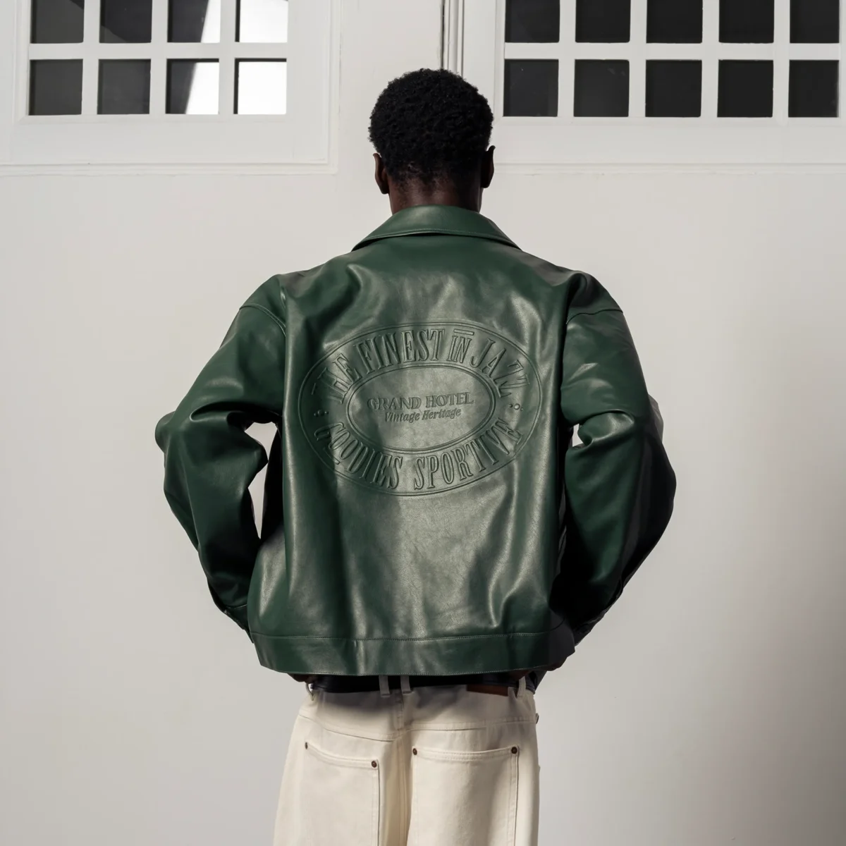 Veste Goodies Sportive - Jasper Eco-Leather Green – Image 3