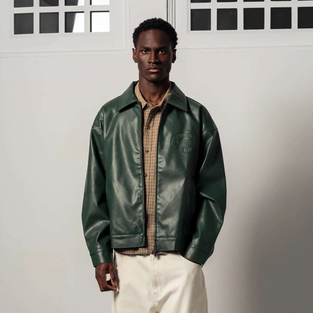 Veste Goodies Sportive - Jasper Eco-Leather Green – Image 4