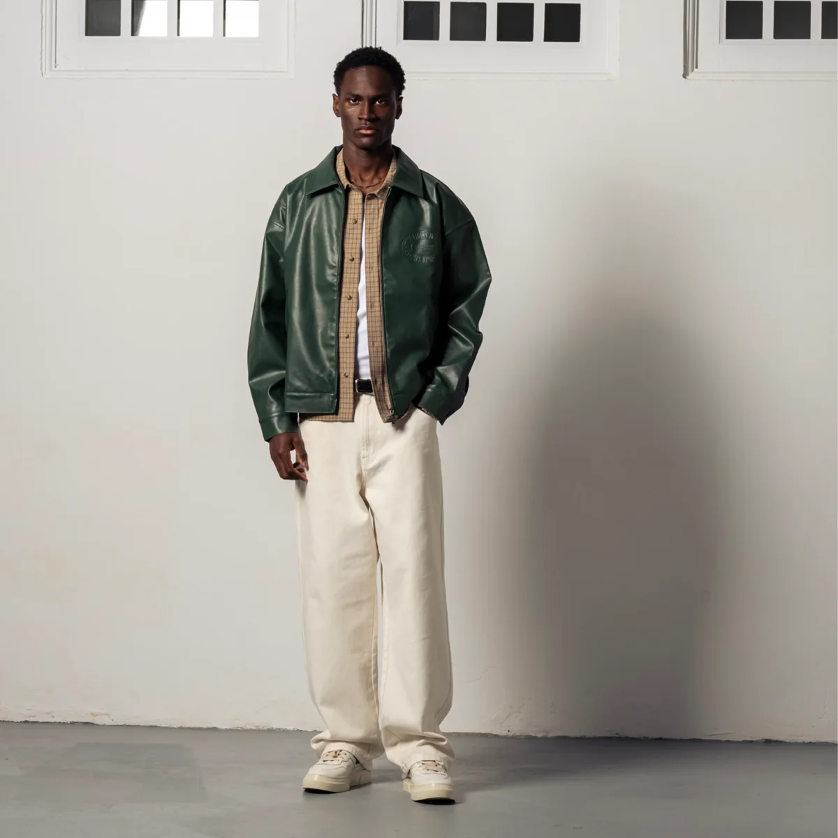 Veste Goodies Sportive - Jasper Eco-Leather Green – Image 5