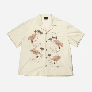 Goodies Sportive - Keep The Flowers Shirt - Ecru