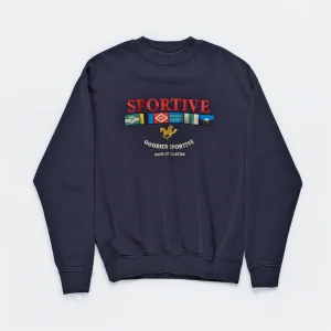 Goodies Sportive - Legacy Flags Crewneck - Navy Blue
