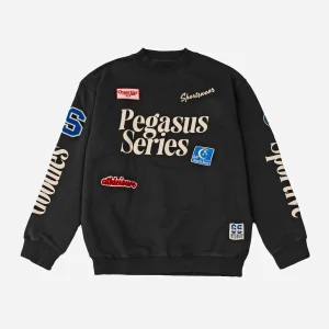 Sweatshirt Goodies Sportive Multipatches Crewneck - Black