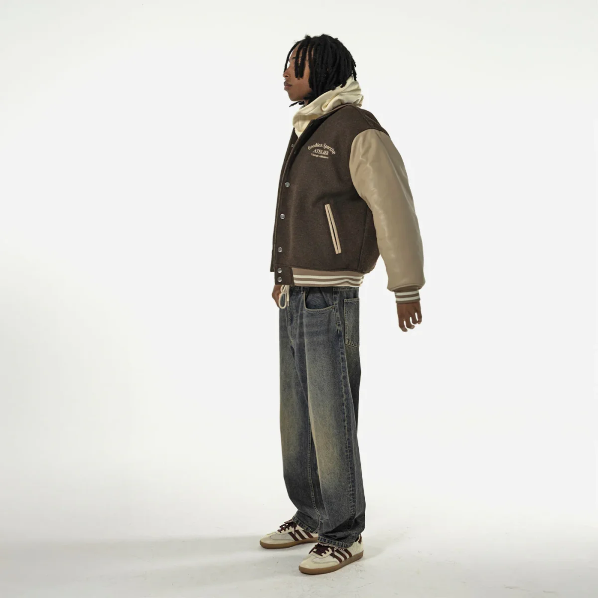 Goodies Sportive - Praliné Pegasus Varsity - Brown / Butter – Image 5