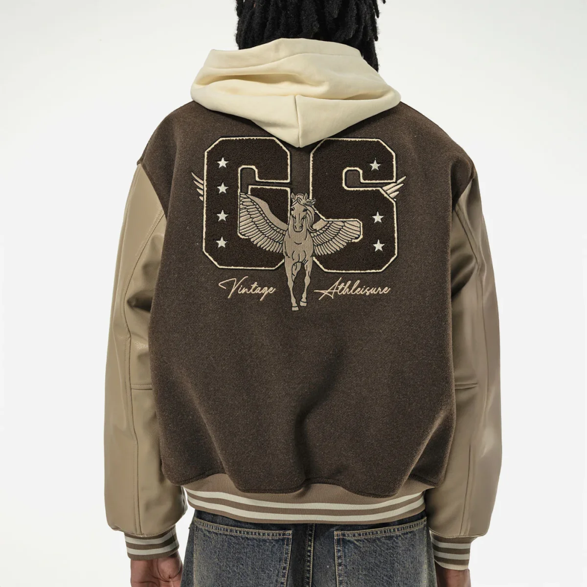 Goodies Sportive - Praliné Pegasus Varsity - Brown / Butter – Image 7