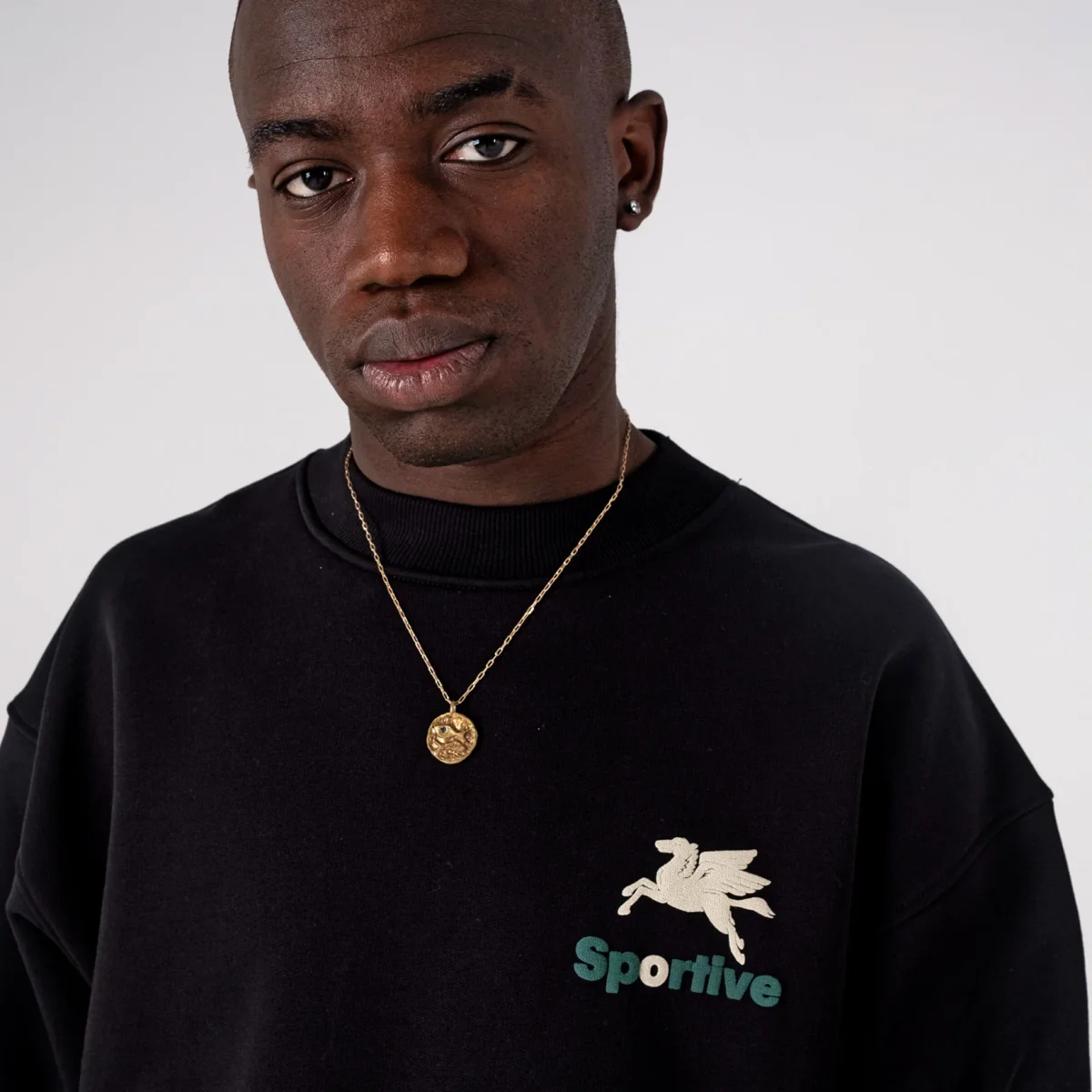 Goodies Sportive - Premium Crewneck 550gms - Black – Image 5