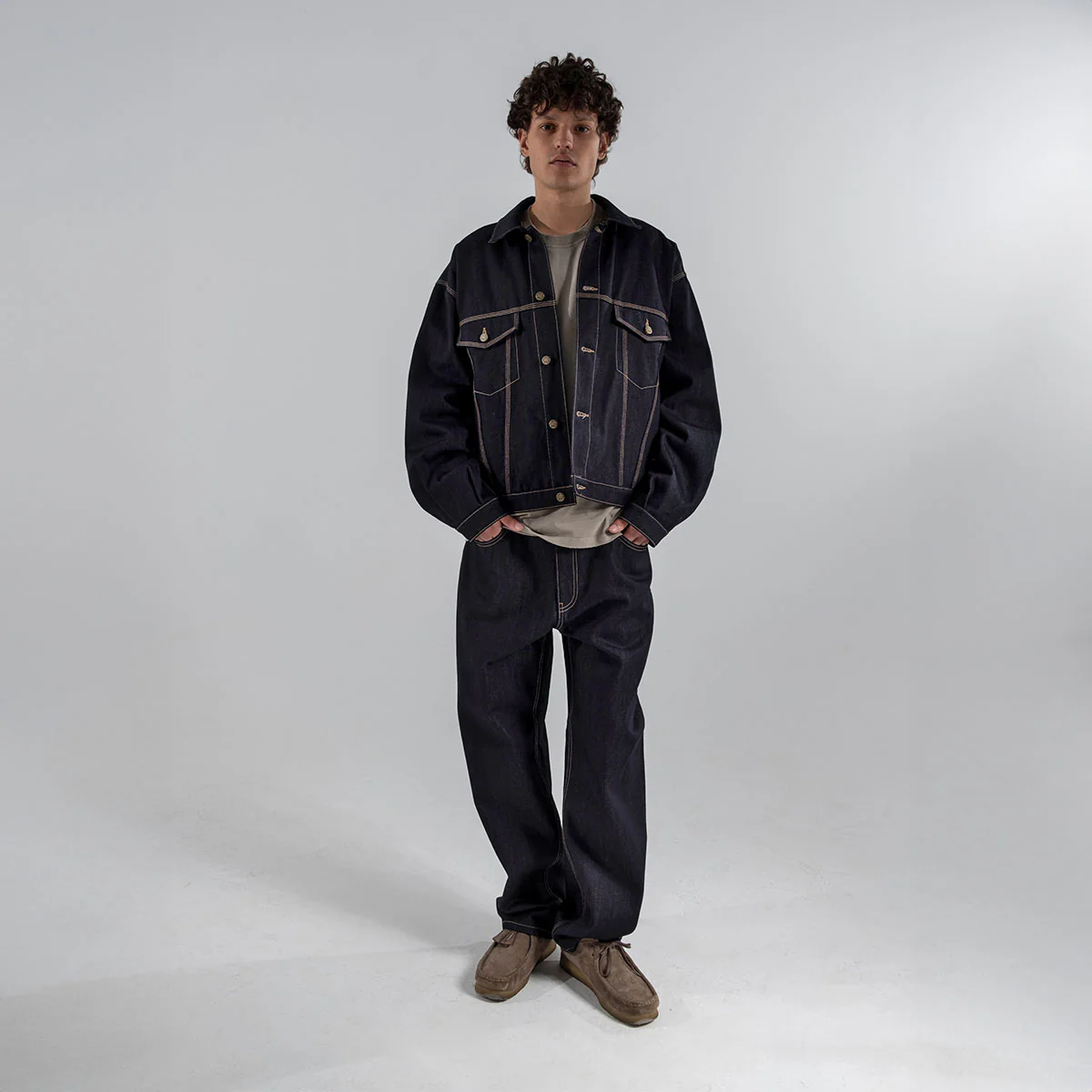 Goodies Sportive - Raw Denim Trucker - Denim – Image 3