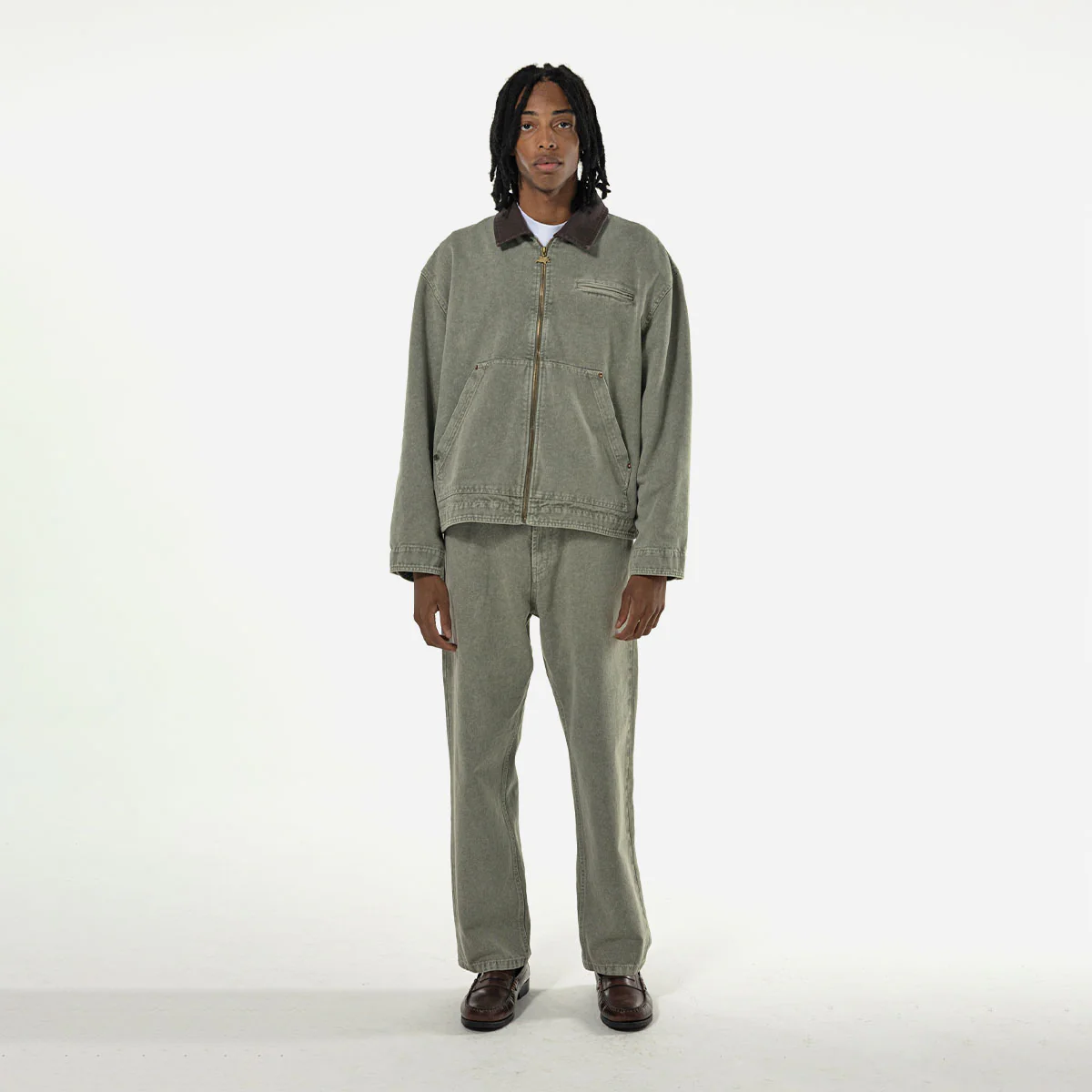 Goodies Sportive - Thyme Jacket Vintage Effect - Green – Image 4