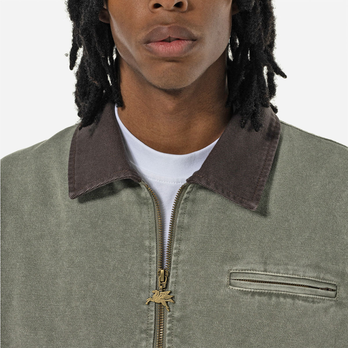 Goodies Sportive - Thyme Jacket Vintage Effect - Green – Image 5