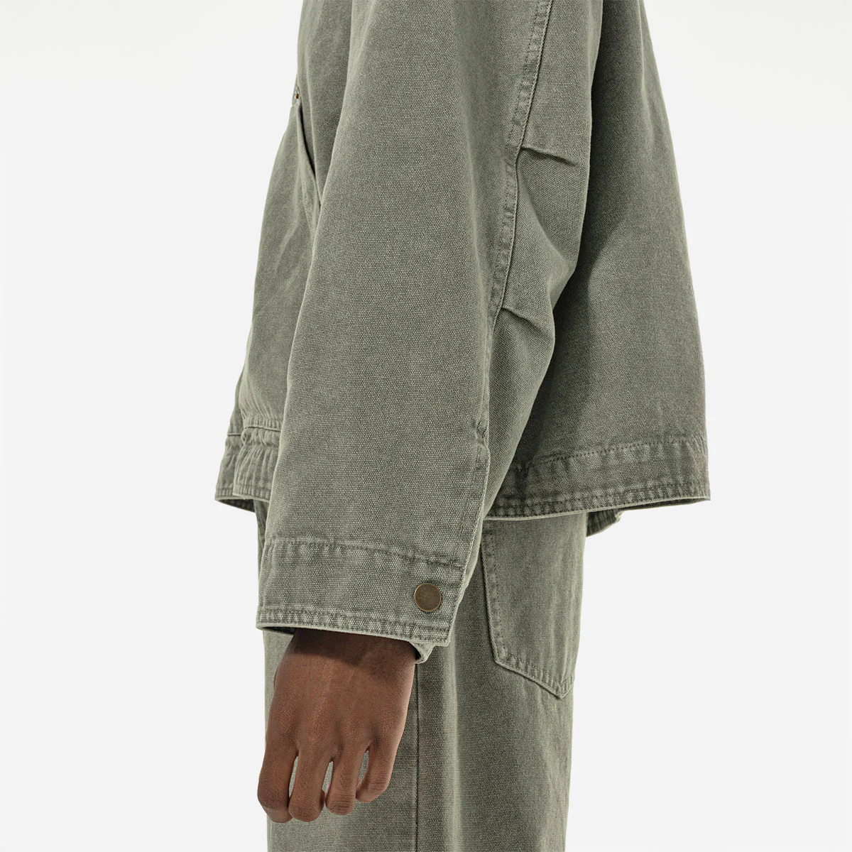 Goodies Sportive - Thyme Jacket Vintage Effect - Green – Image 7