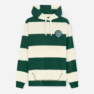 GOODIES SPORTIVE - STRIPED PATCH HOODIE - Green