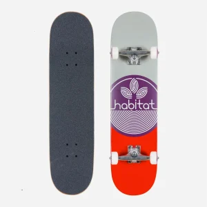 HABITAT SKATEBOARDS - COMPLETE "LEAF DOT" - Purple