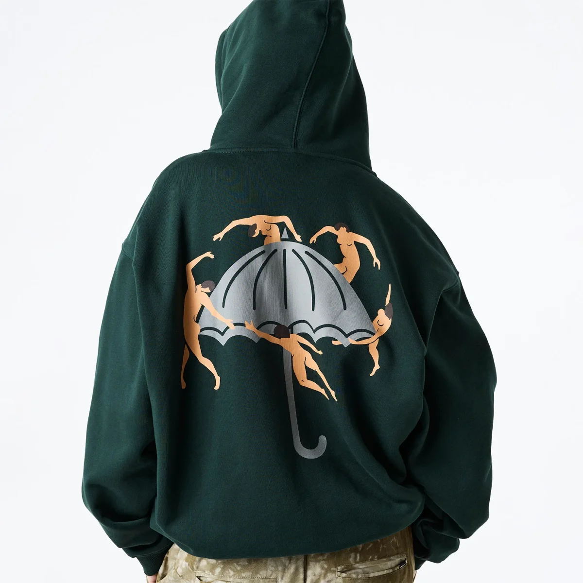Hélas - Dancing Hoodie - Forrest Green – Image 3