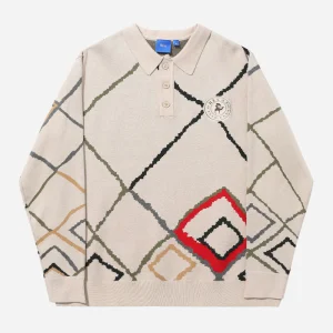 HELAS - POLO CLUB LS POLO KNIT - Off White