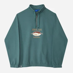 HELAS - SAHARA QUARTER ZIP - Khaki Green