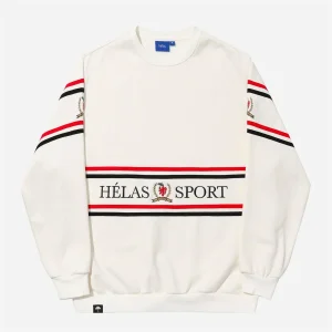 Hélas - Sport Crewneck - White