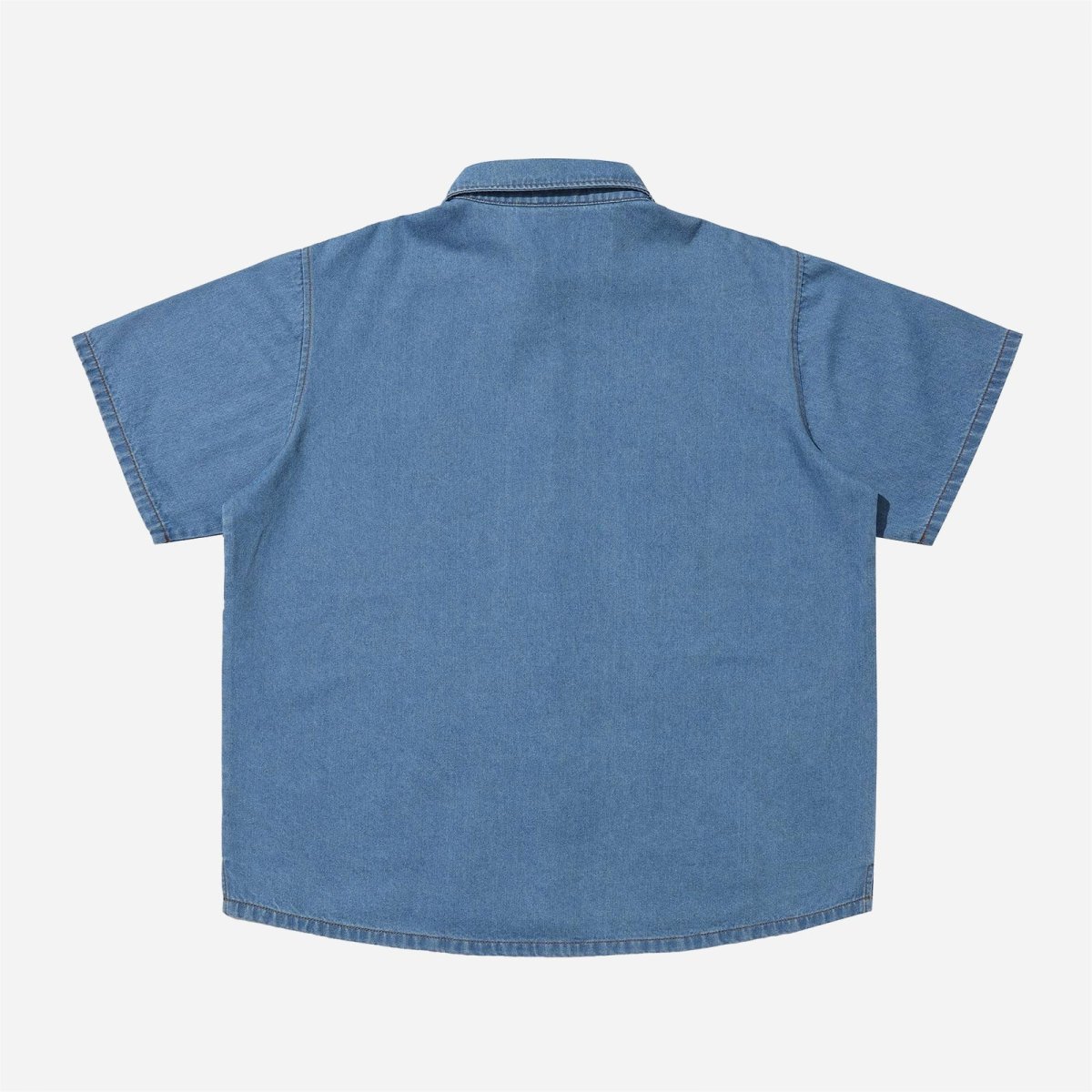 Hélas- Bad Washed Denim Shirt - Light Blue – Image 3