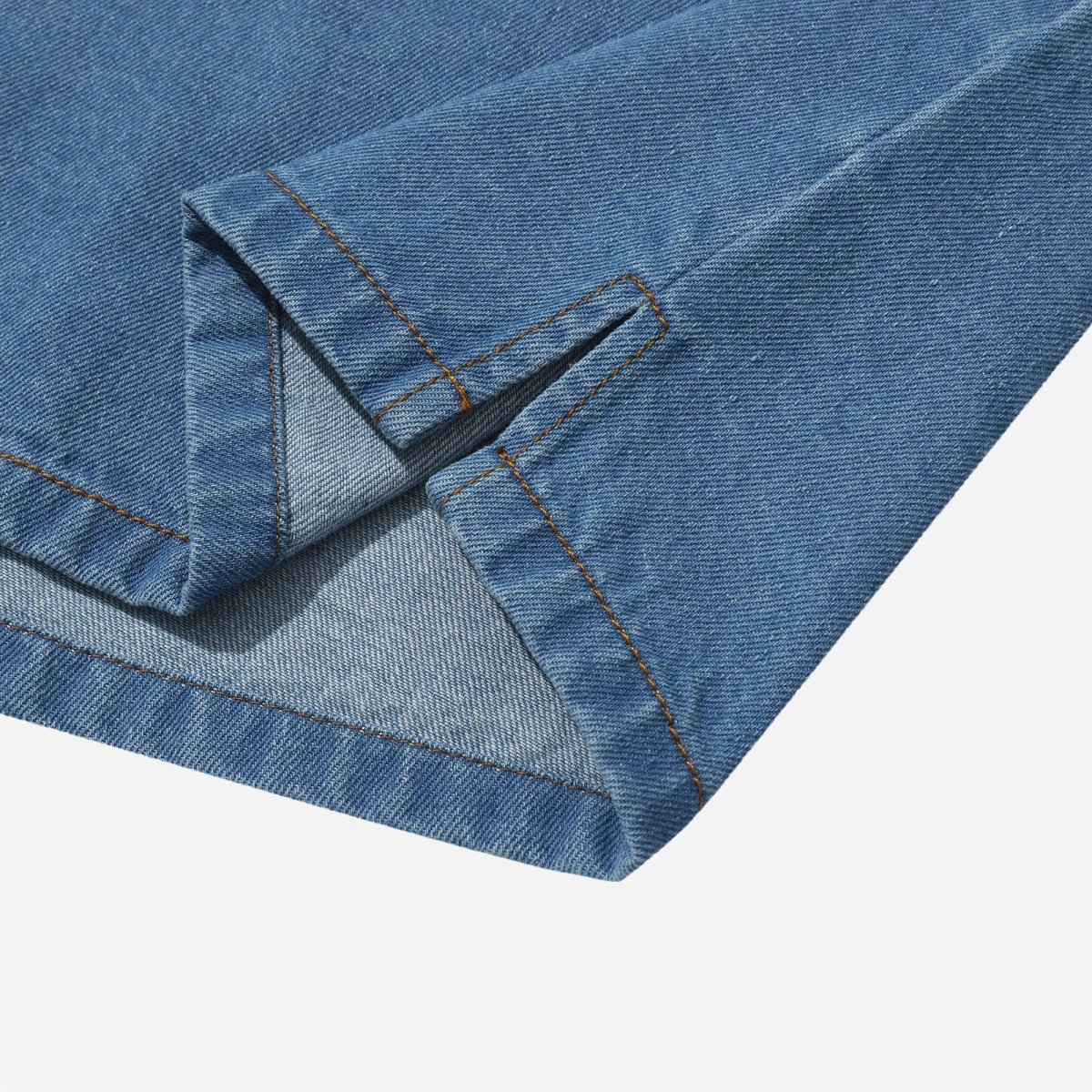 Hélas- Bad Washed Denim Shirt - Light Blue – Image 7