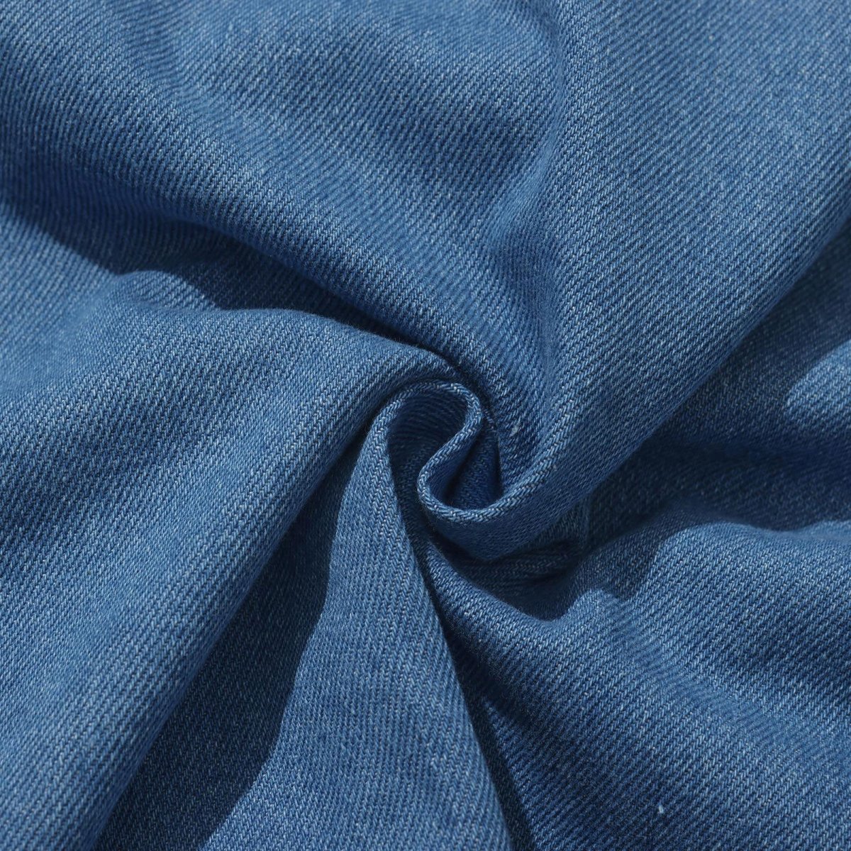 Hélas- Bad Washed Denim Shirt - Light Blue – Image 8