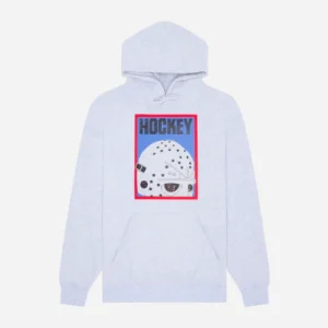 HOCKEY HALF MASK HOOD - GREY HEATHER
