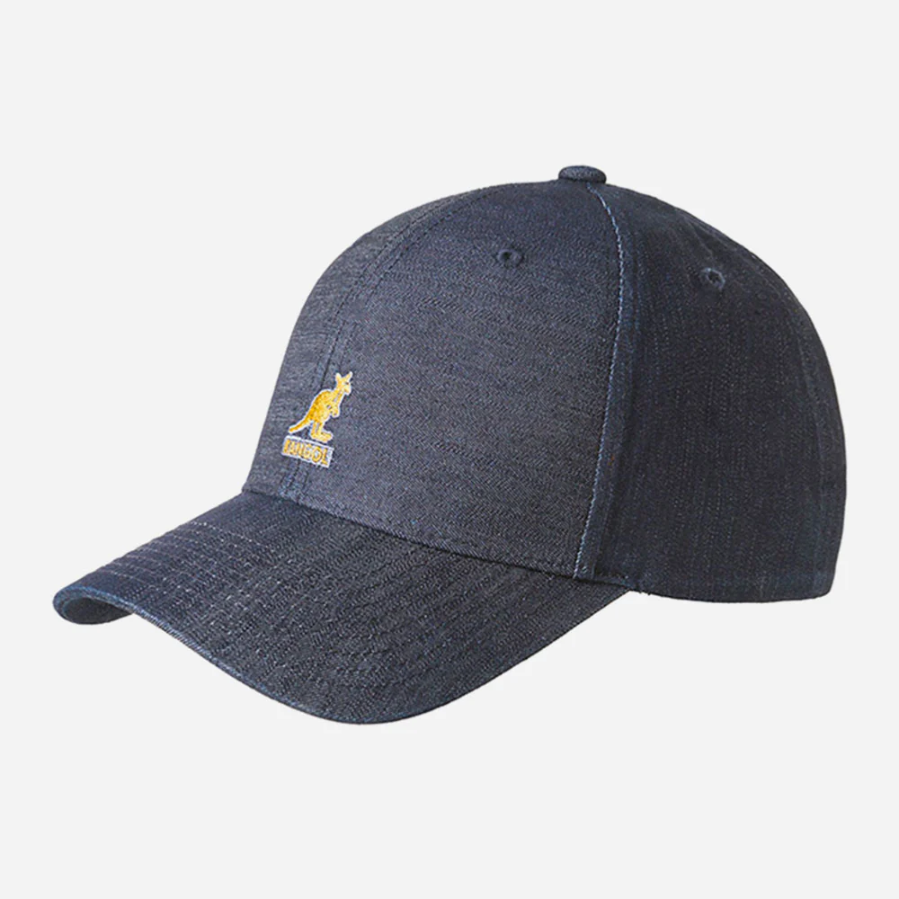 KANGOL - DENIM BASEBALL - Indigo