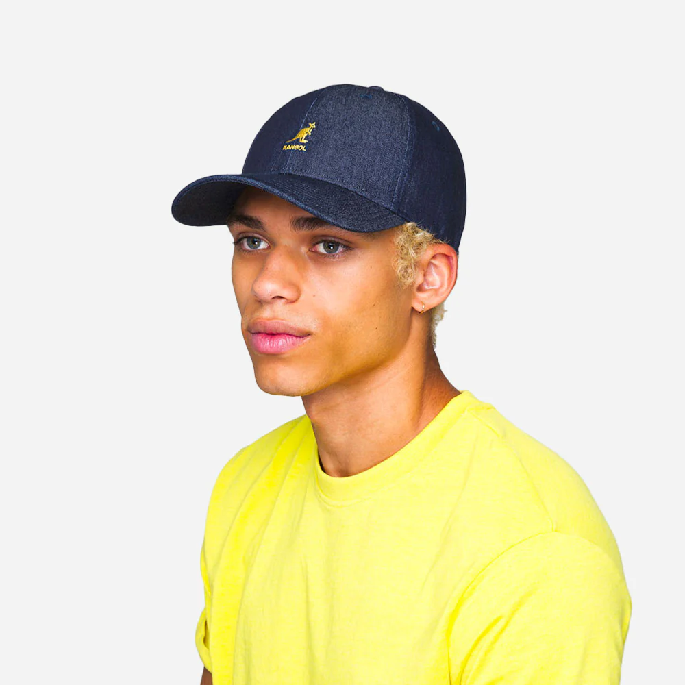 KANGOL - DENIM BASEBALL - Indigo – Image 4