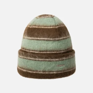 Kangol - Fuzzy Stripe Beanie - Brown