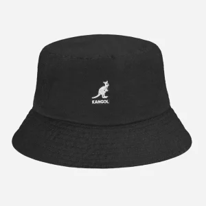 KANGOL - WASHED BUCKET - BLACK