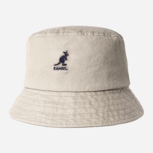 KANGOL - WASHED BUCKET - Khaki