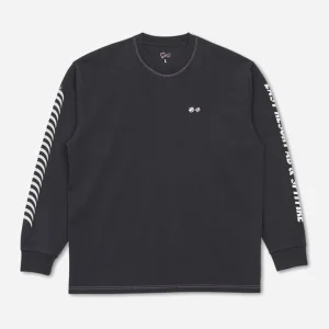 LAST RESORT AB x SPITFIRE - LRxSF LS TEE - Black