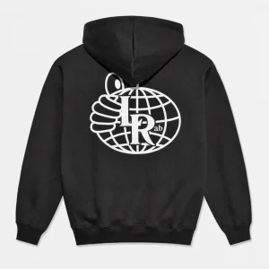 LAST RESORT AB - ATLAS MONOGRAM HOODIE - Black