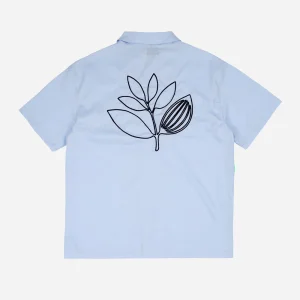 MAGENTA - BOWLING SHIRT - LIGHT BLUE