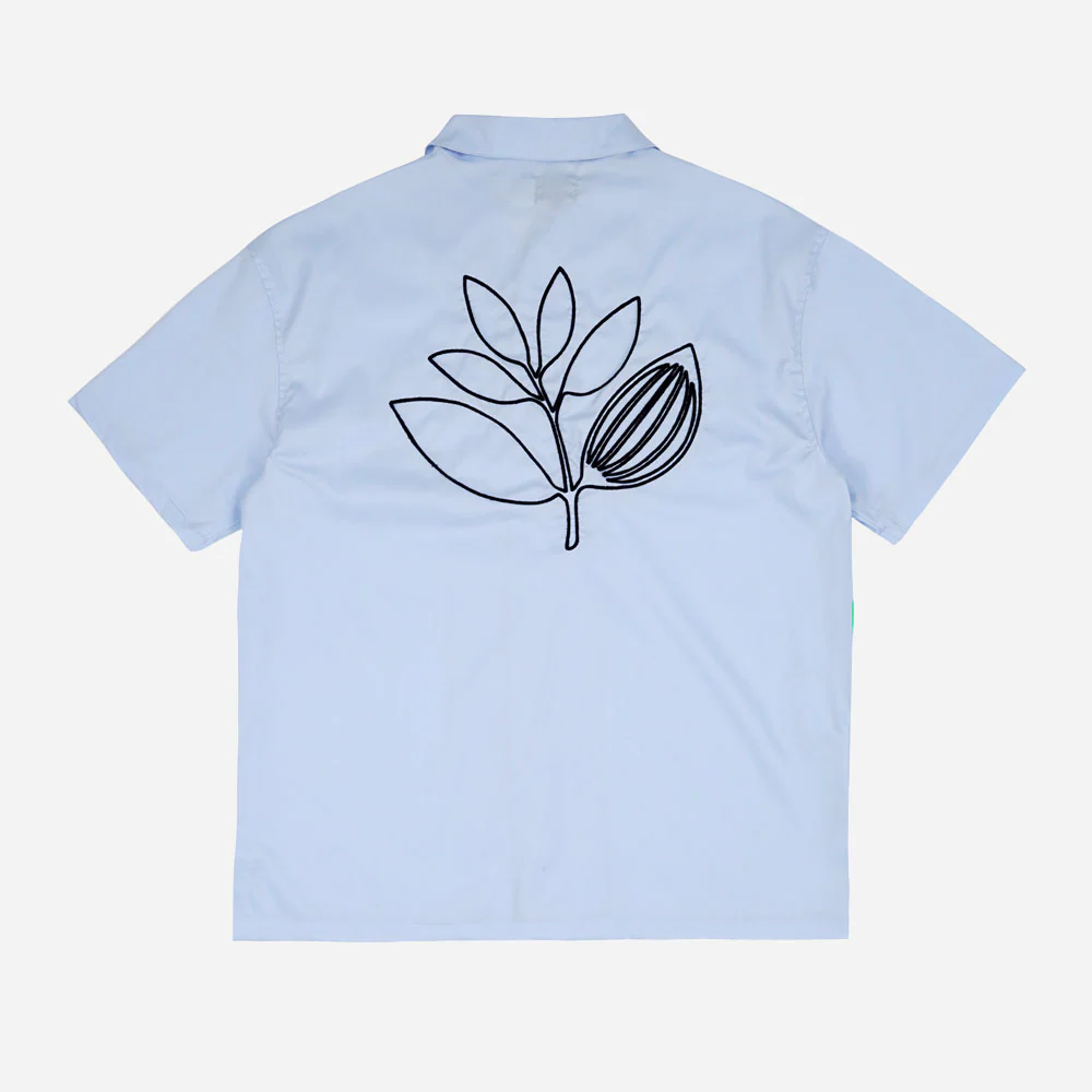 MAGENTA - BOWLING SHIRT - LIGHT BLUE