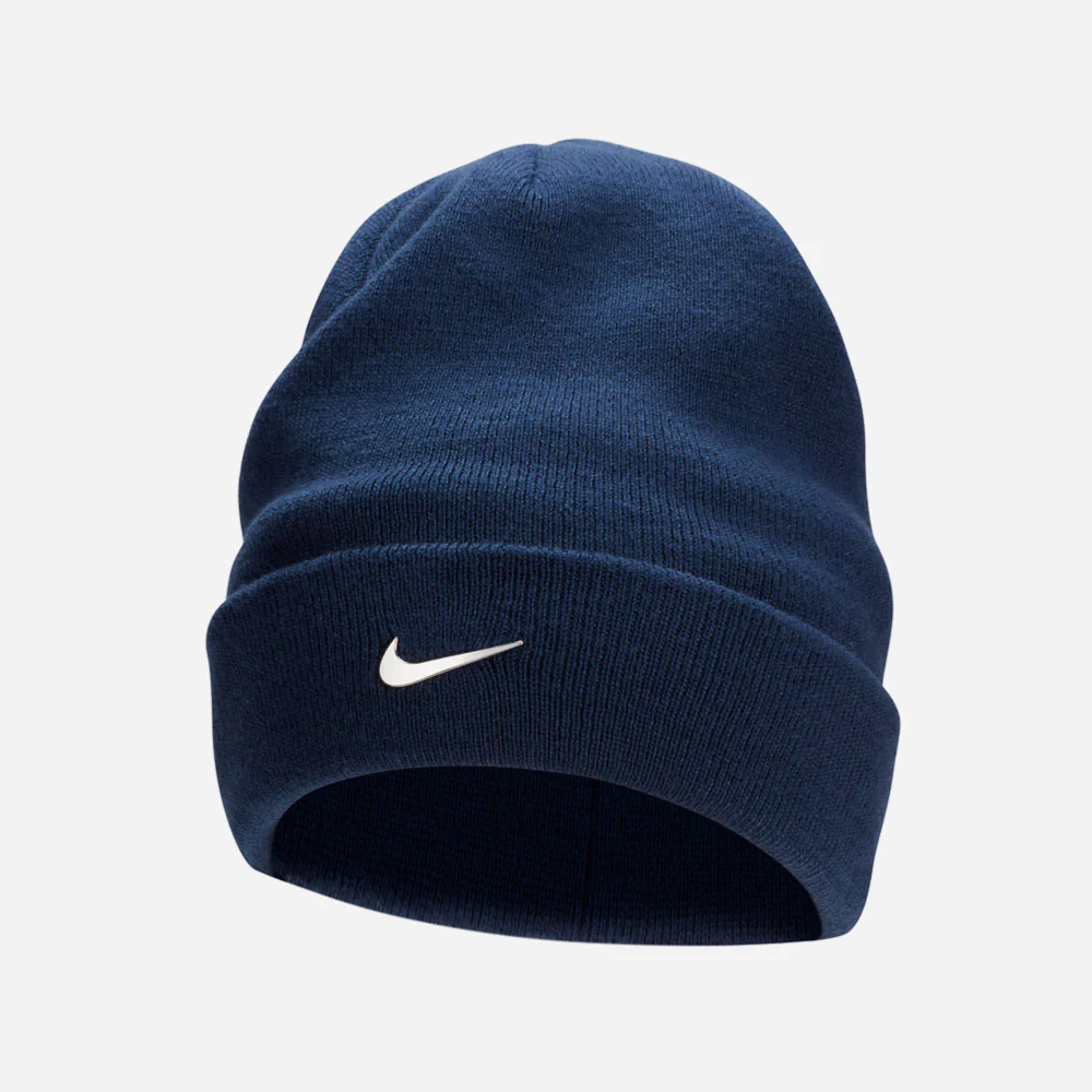 Nike - Peak beanie - Midnight Navy - Metallic Silver – Image 2